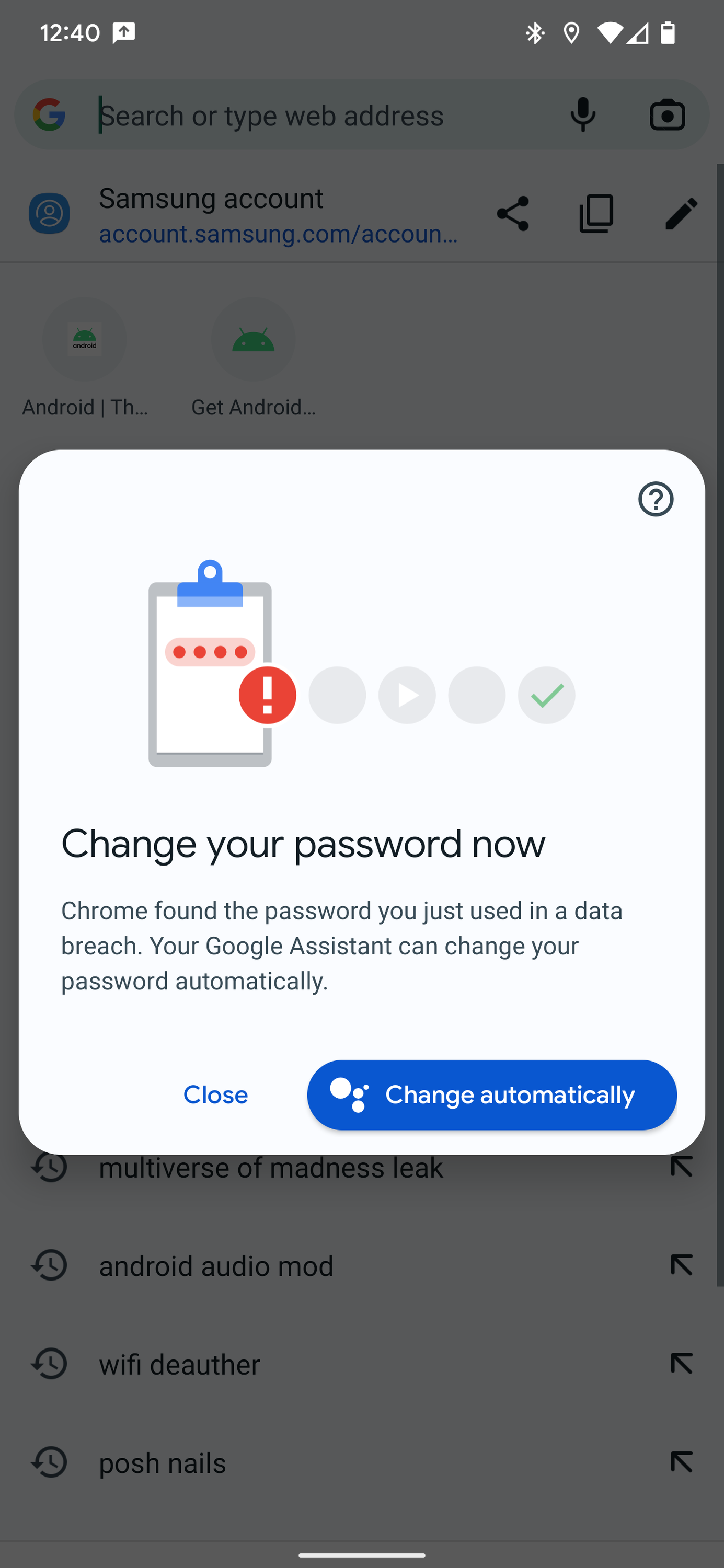 Assistant password auto change 1