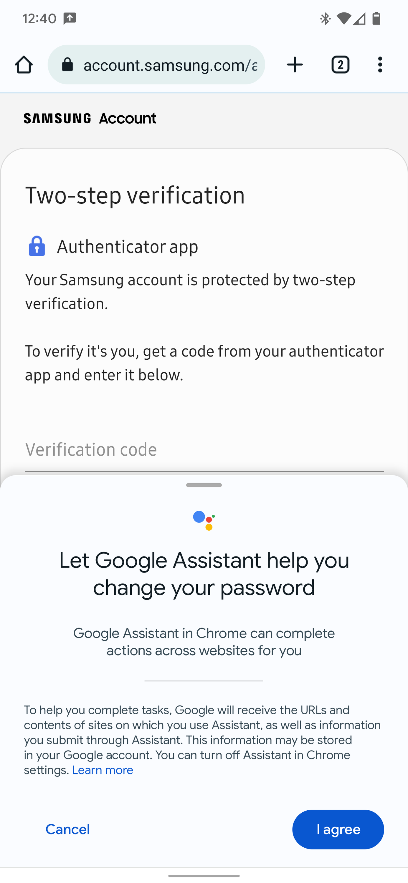 Assistant password auto change 2