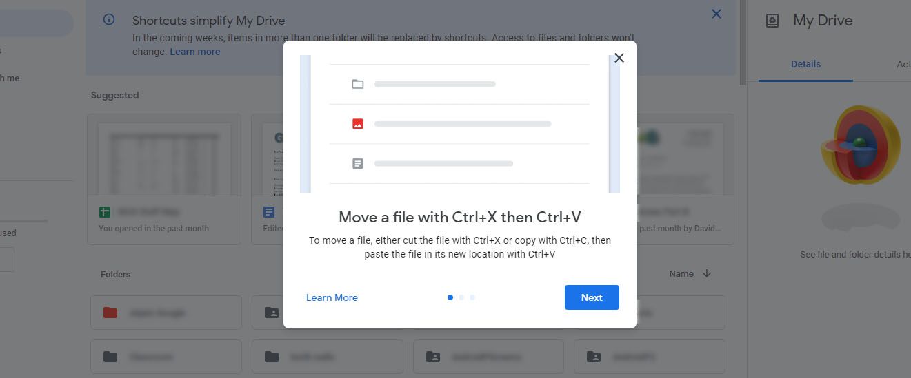 google-drive-is-finally-getting-cut-copy-and-paste-keyboard-shortcuts