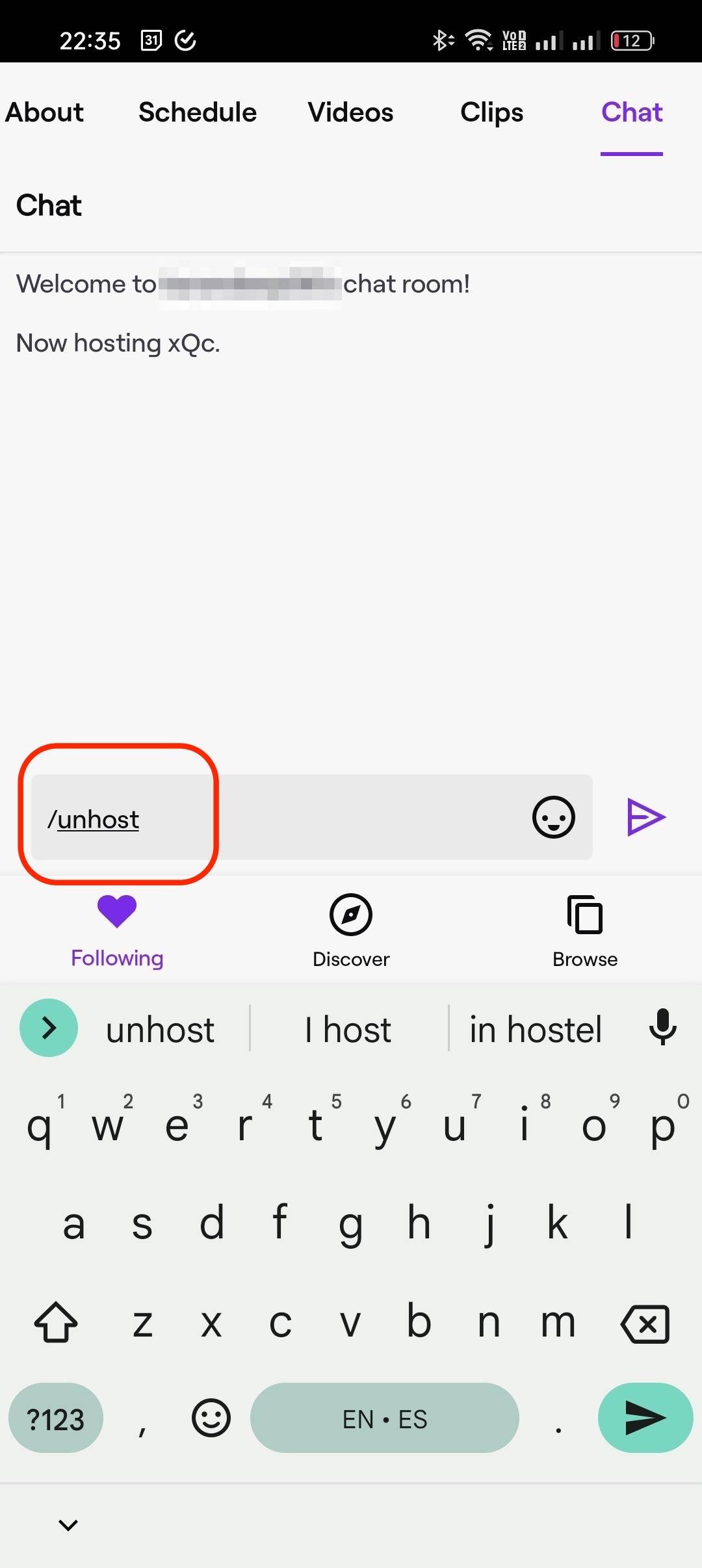 Chat mobile twitch Twitch Chat