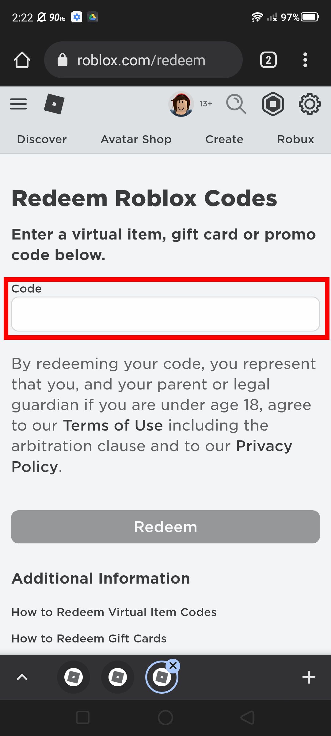 Roblox guide: How to redeem gift cards