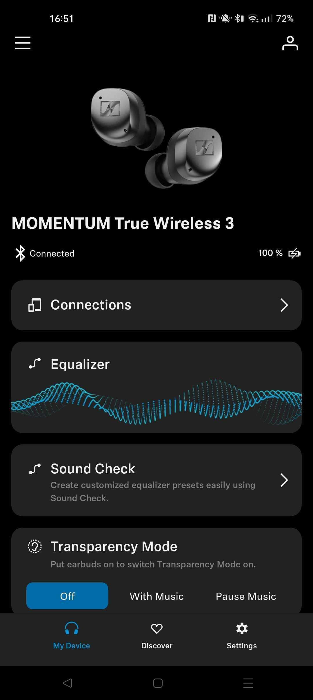 Sennheiser Momentum True Wireless 3 headphones screenshots 1