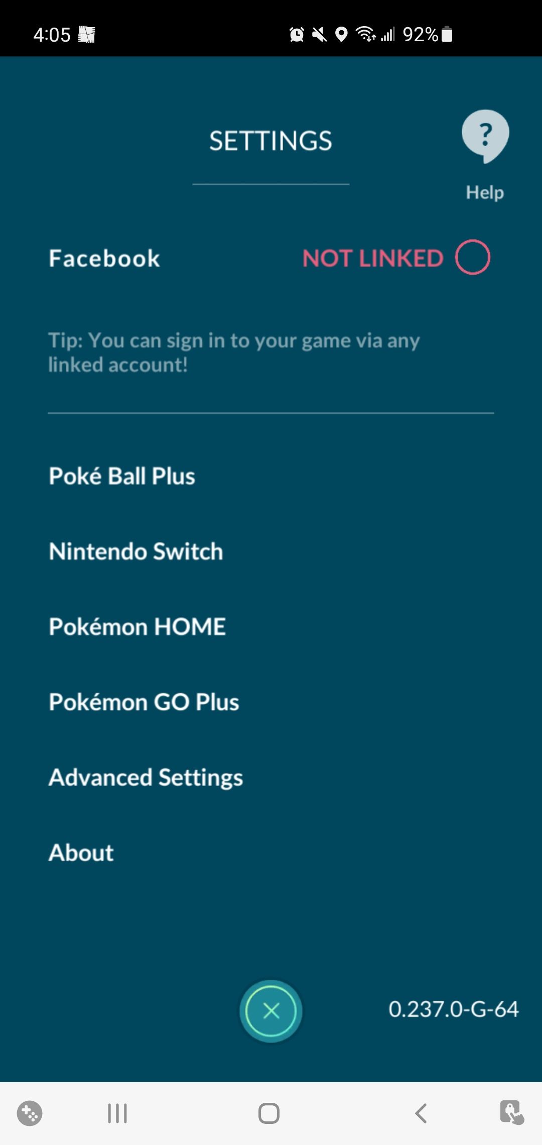 Tangkapan layar menunjukkan cara mentransfer dari aplikasi Pokemon Go ke Pokemon Home