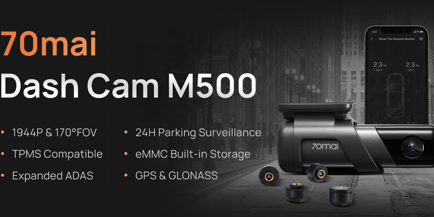 Xiaomi 70Mai M500 32GB dash cam