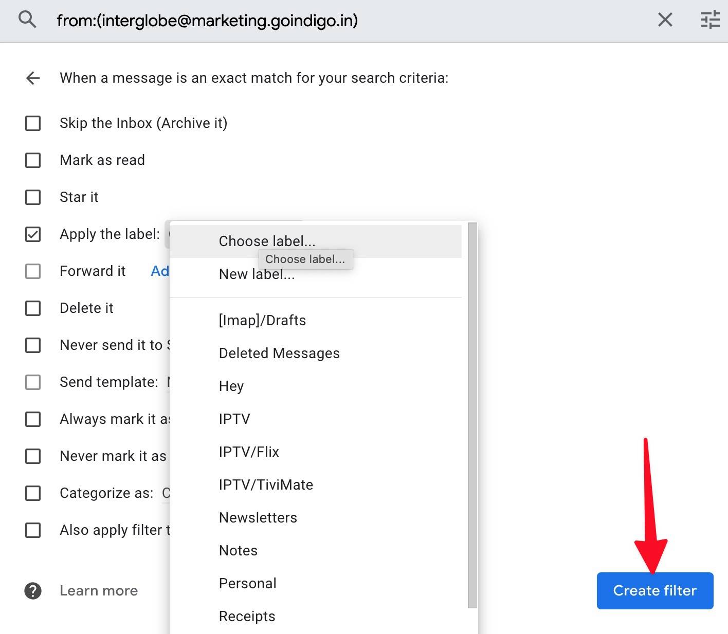 How to create folders in Gmail
