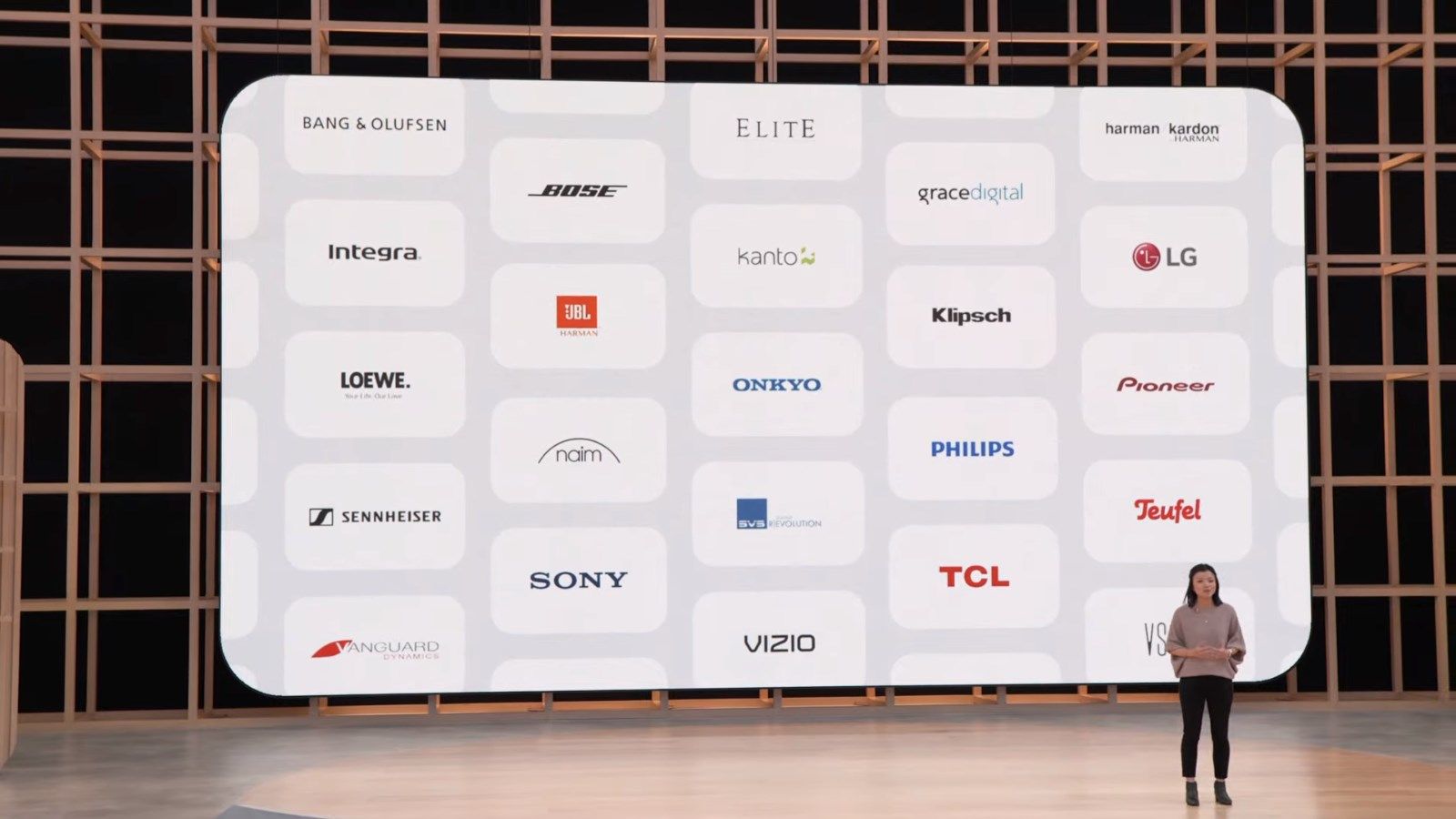 A list of companies with Google Chromecast features.