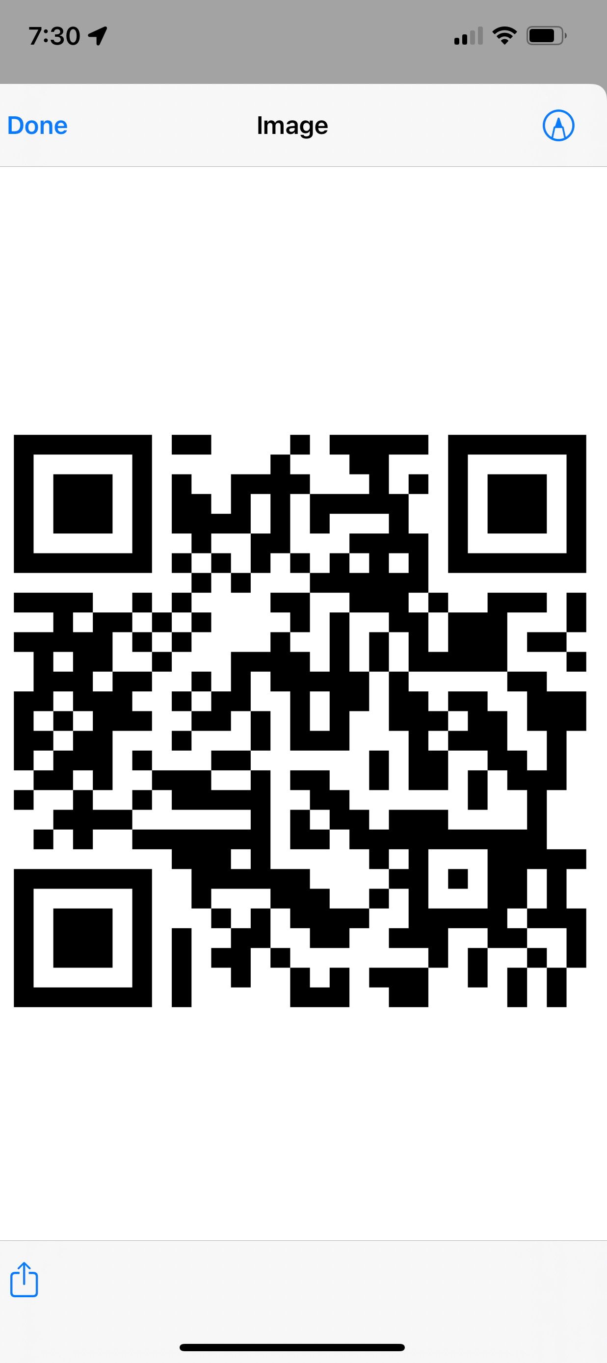 share wifi QR code that allows you to connect to the network