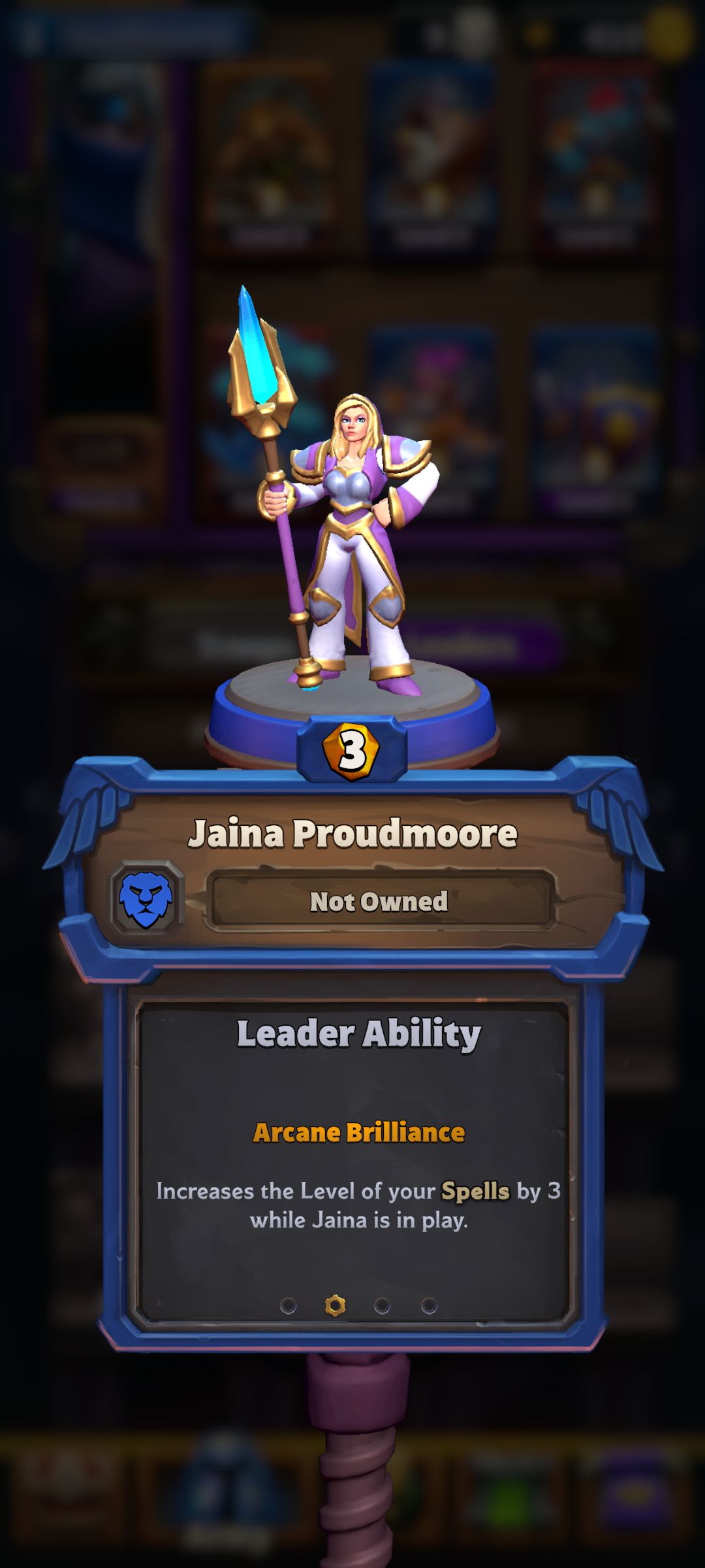 Jaina Proudmoore leader ability