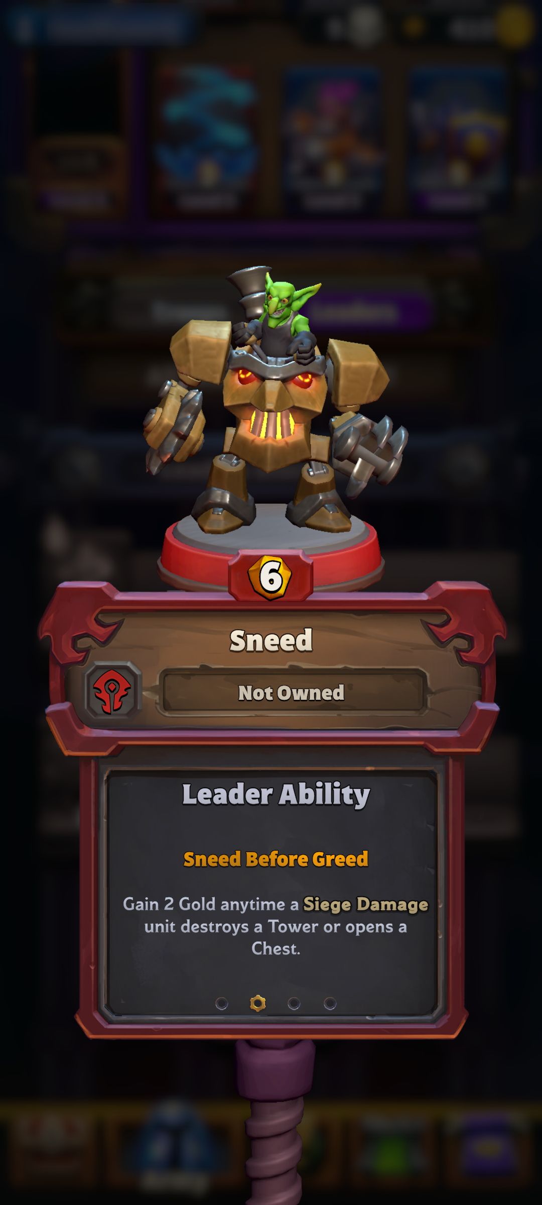 Sneed Leader ability 