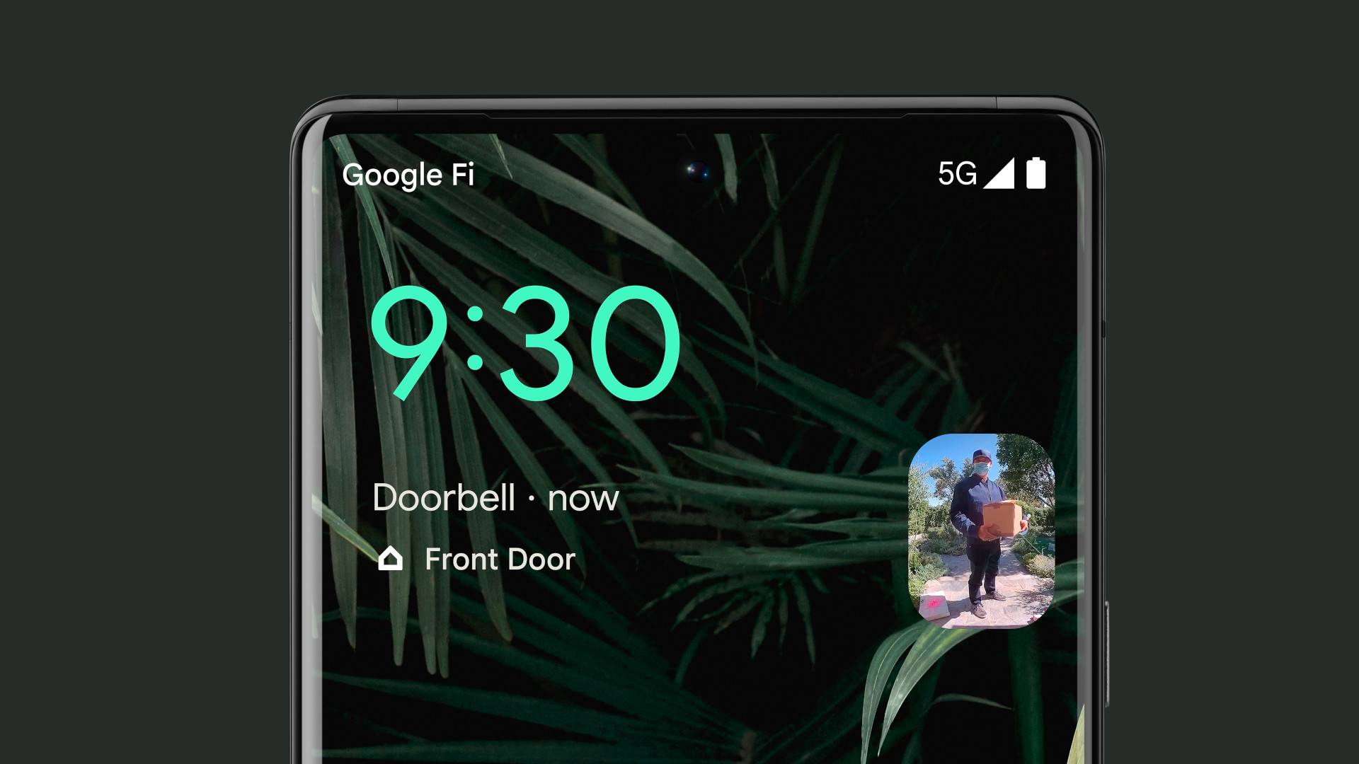 Nest Doorbell video feeds are now viewable in At a Glance on Pixels