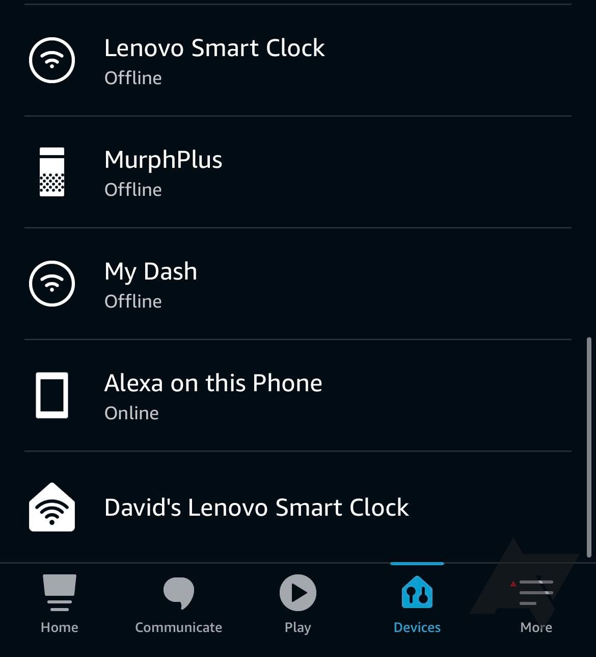 The Alexa interface for Lenovo's Smart Clock Essential
