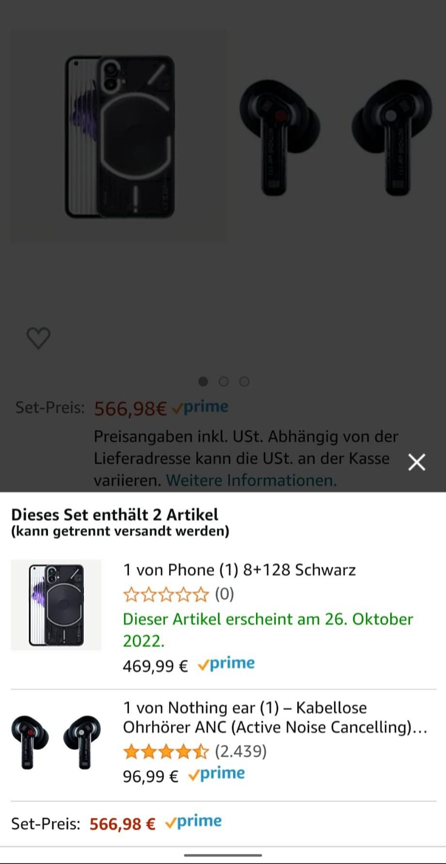 Nothing Phone 1 price