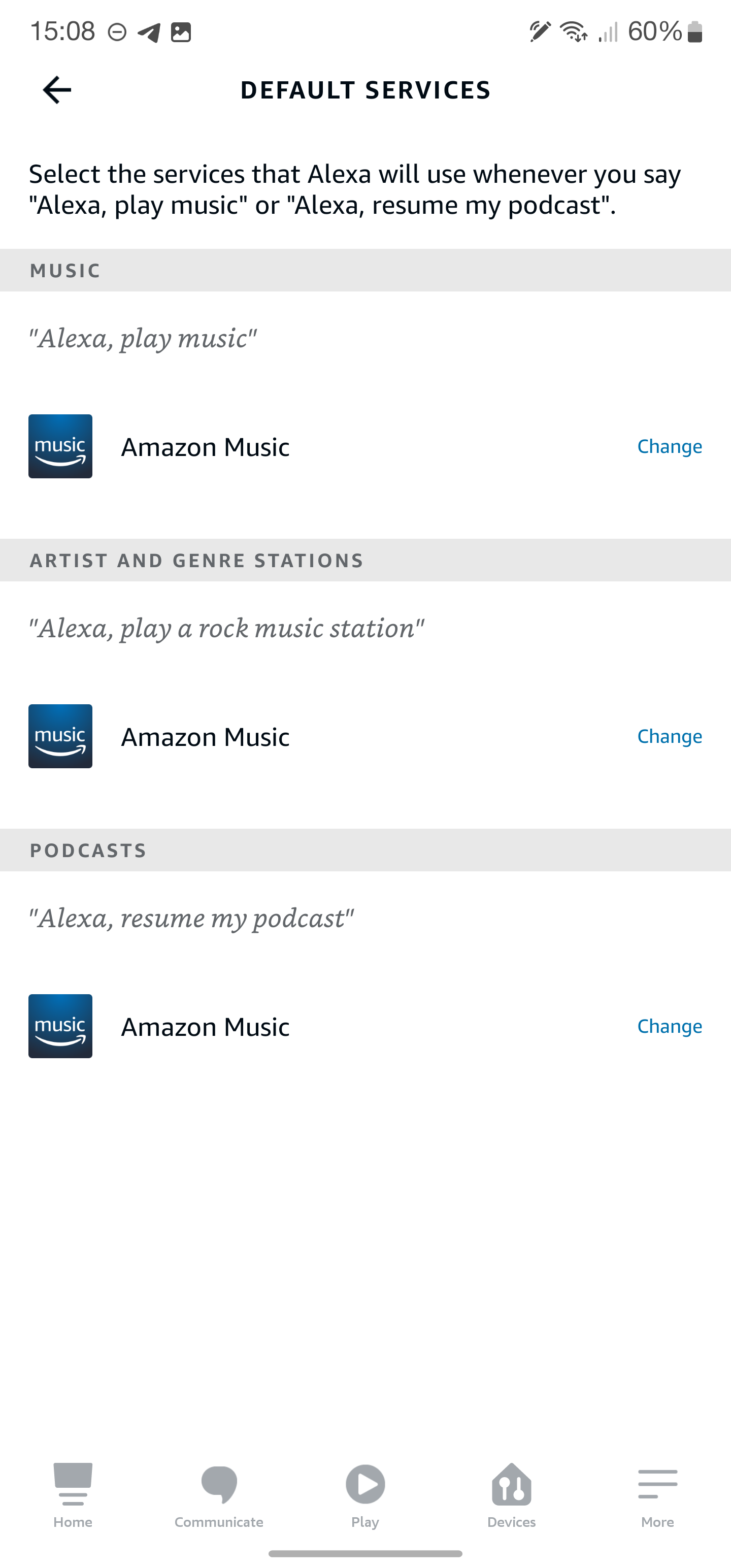 Amazon Echo How to change your default music service