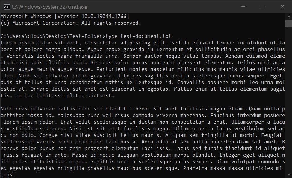 copy text from command line windows