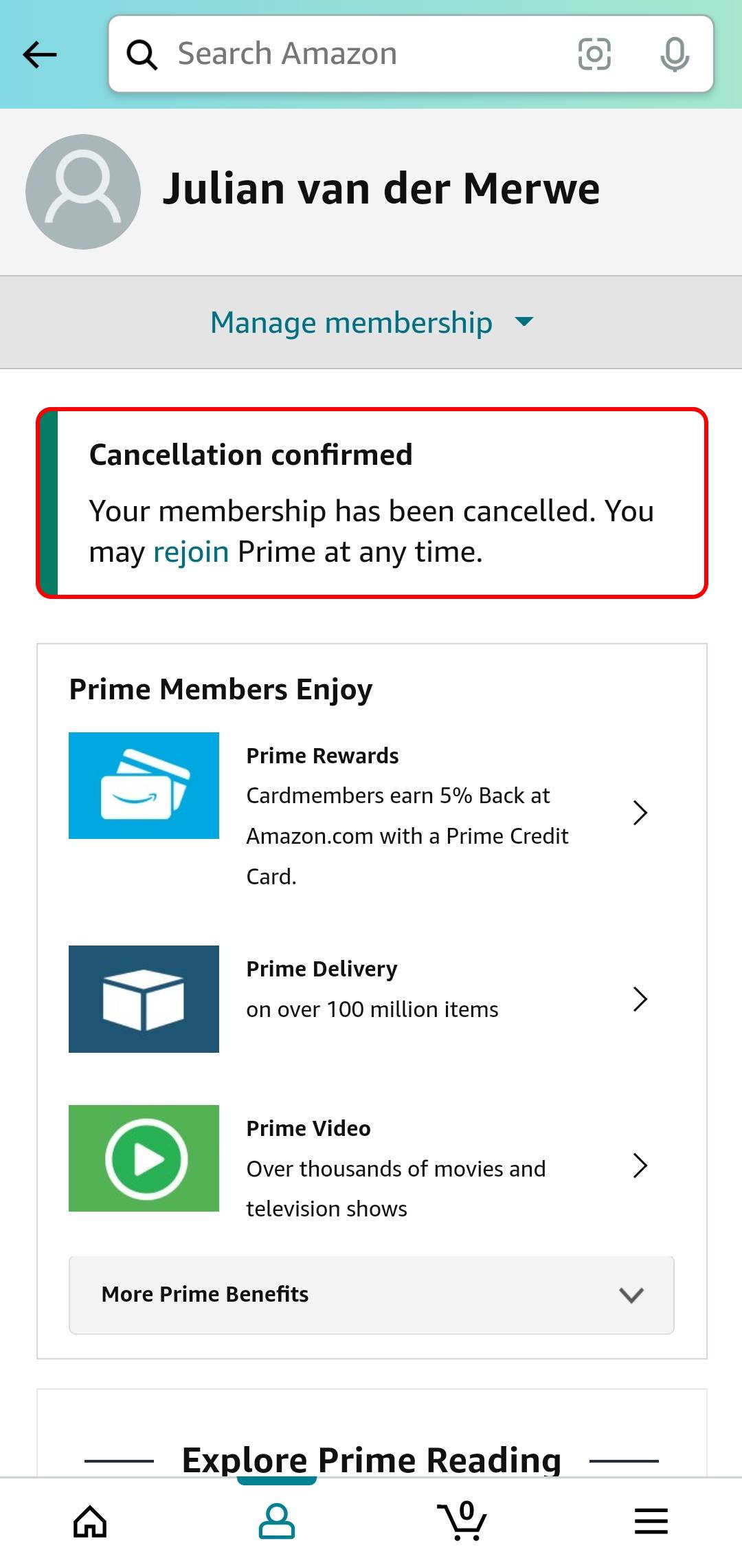 How To Cancel Your Amazon Prime Account