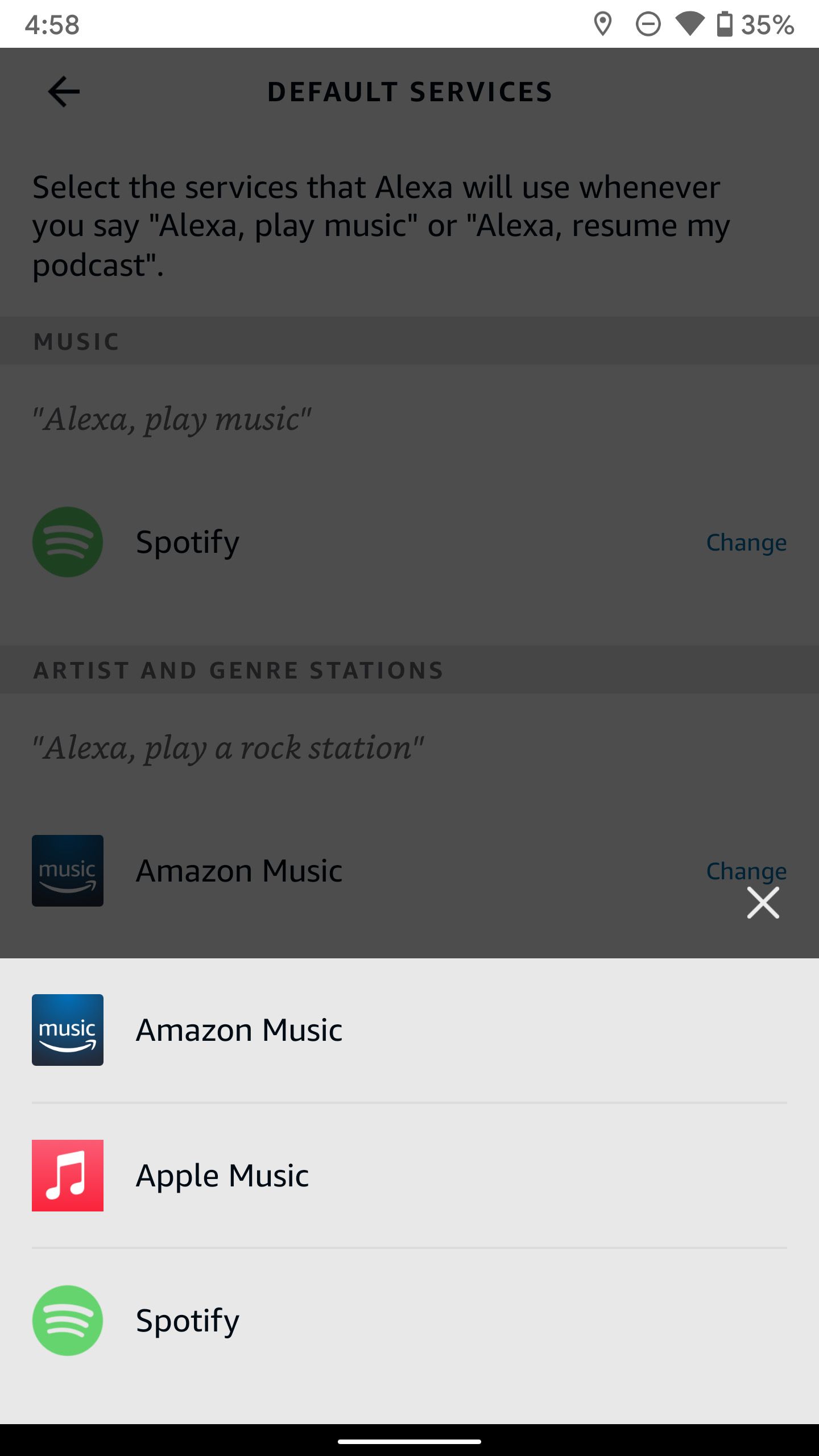 select-music-service
