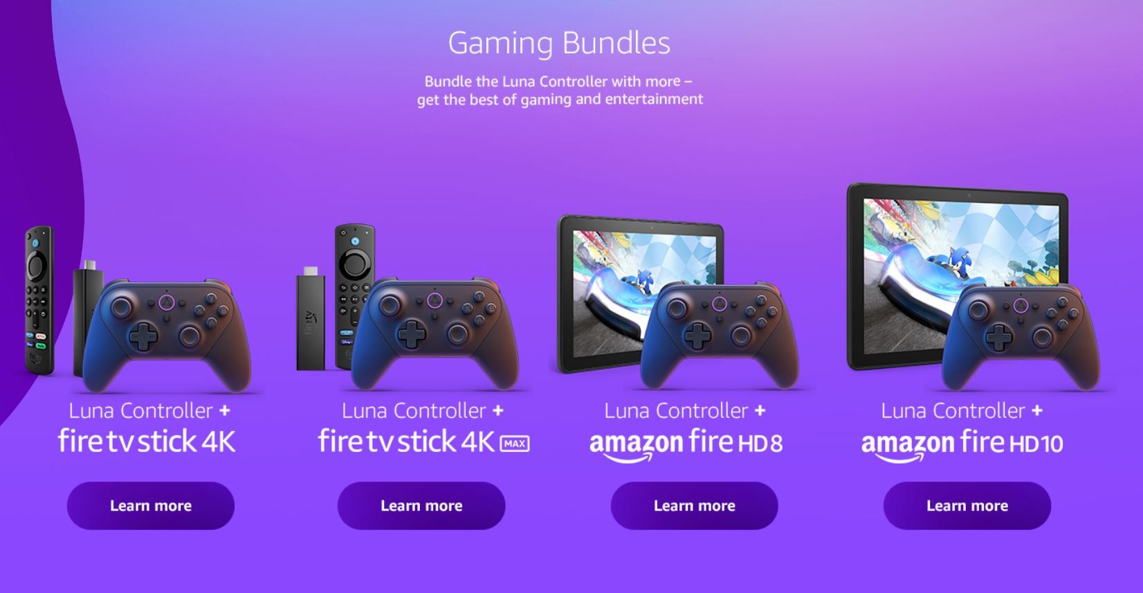 Fire TV Gaming Bundle including Fire TV Stick and Luna Controller