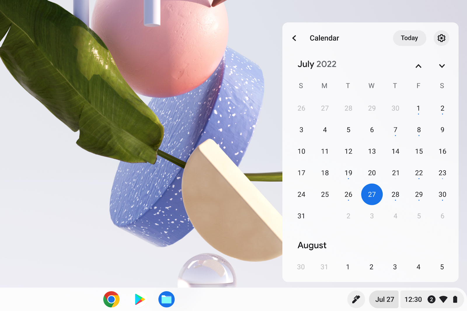 Chromebook deeper calendar integration