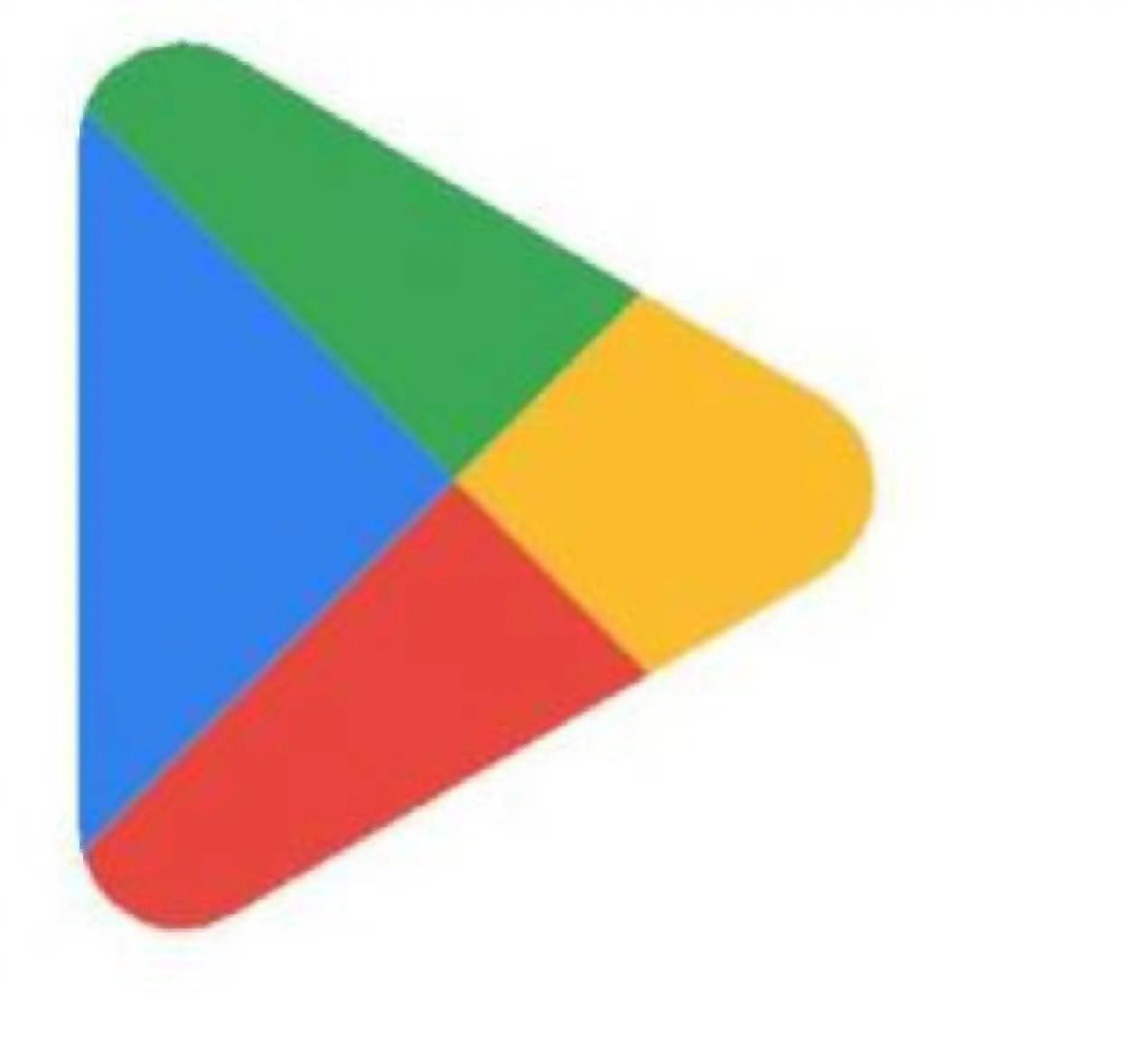 A representation of the new Google Play logo