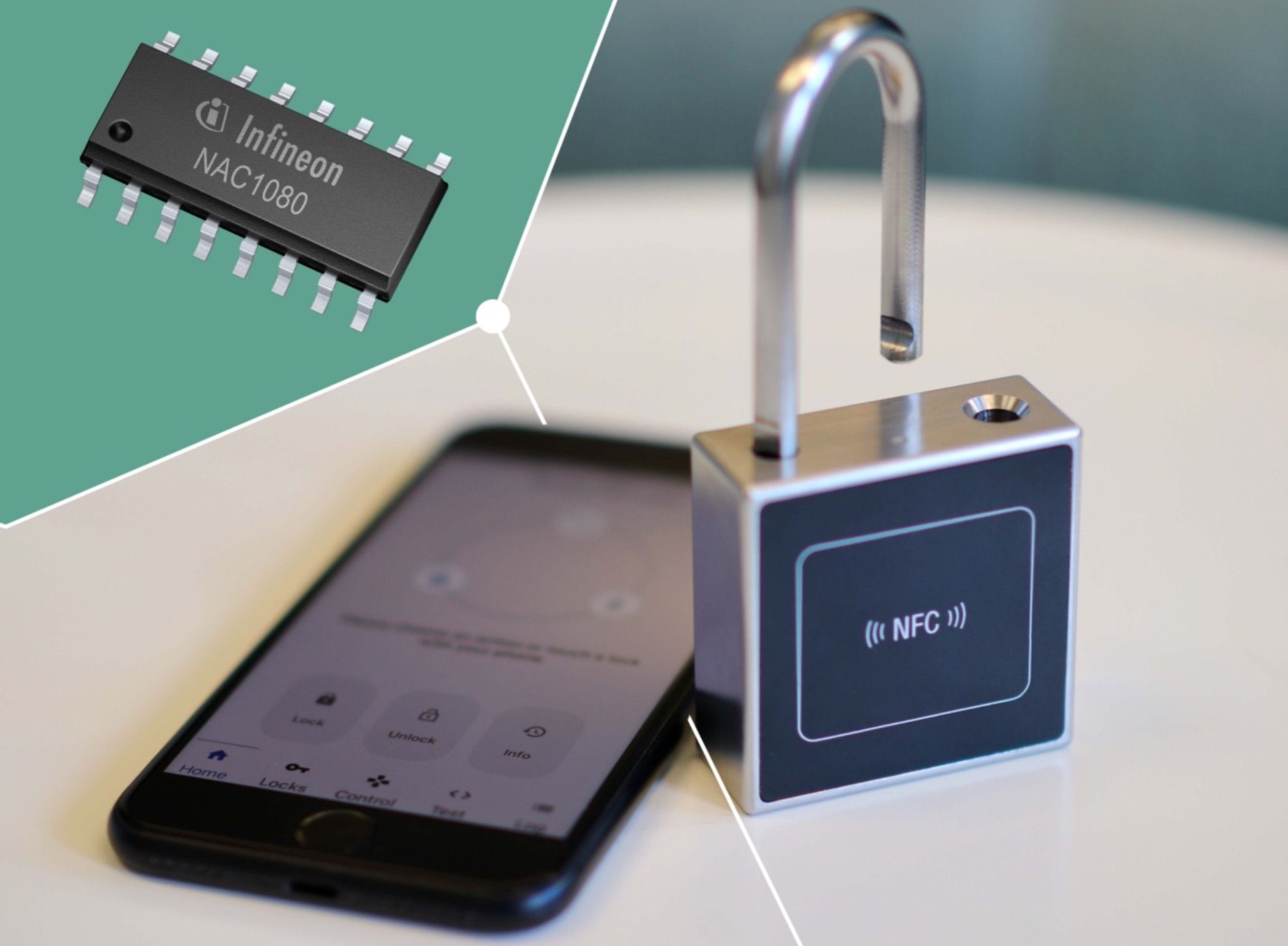 Infineon smart lock no battery