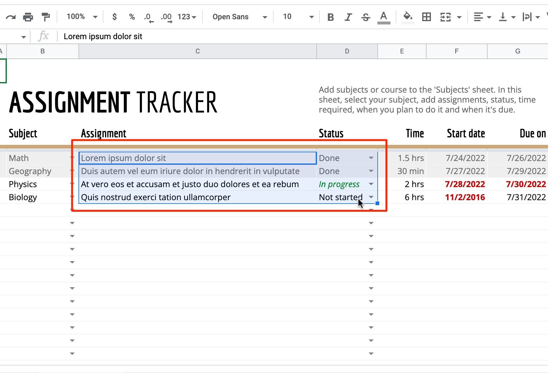 Google Sheets How to lock cells