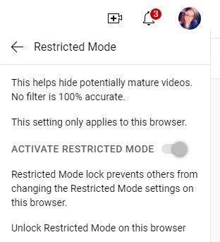 Permanently deactivate restricted mode