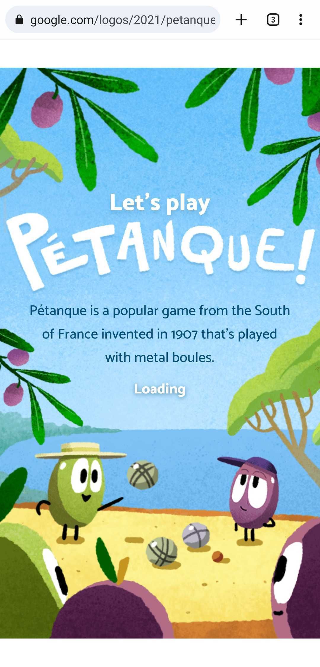 Take a crack at this playable Google Doodle and see if you can win at pétanque
