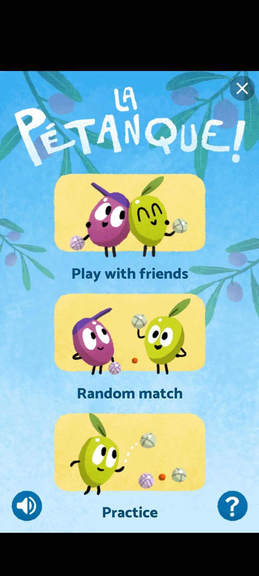 Take a crack at this playable Google Doodle and see if you can win at pétanque