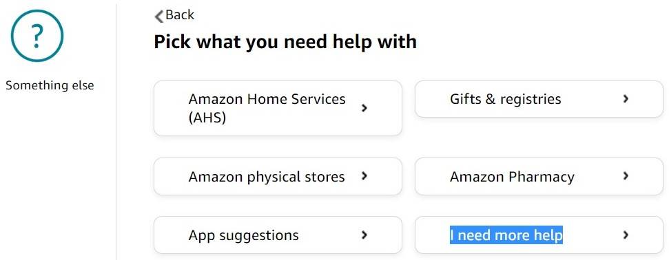 Amazon italia chat help