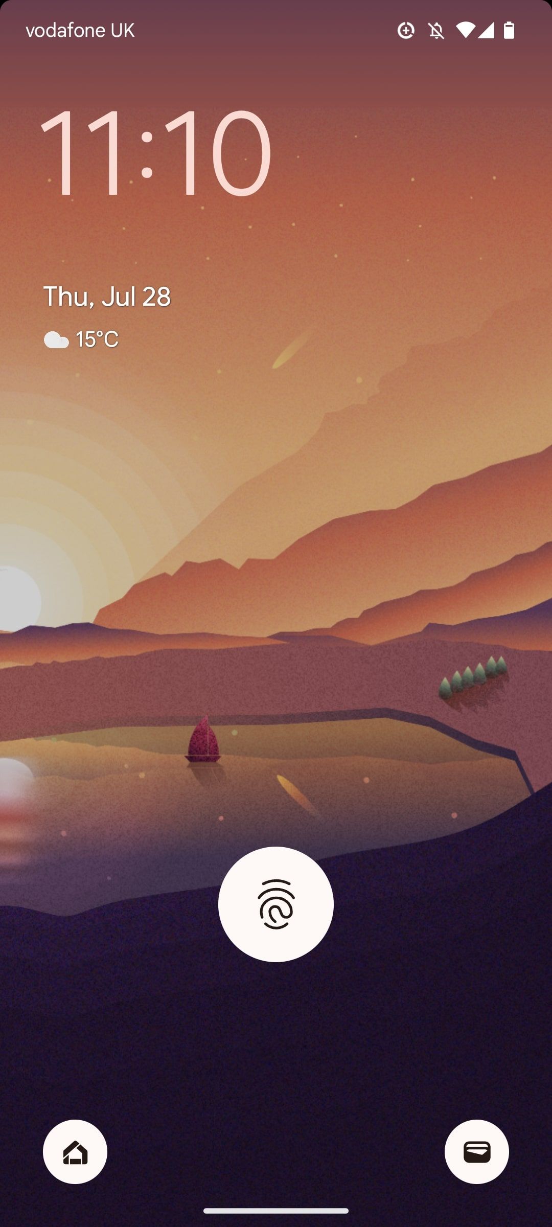 clock on Android 13 lock screen