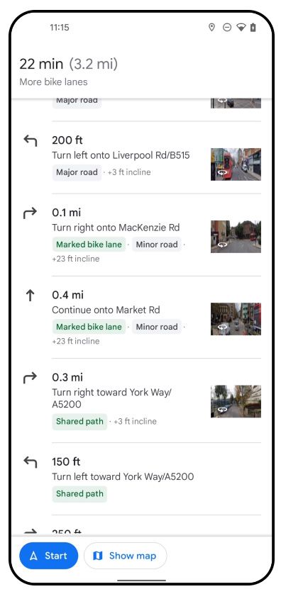 Maps Bike Routing 3 