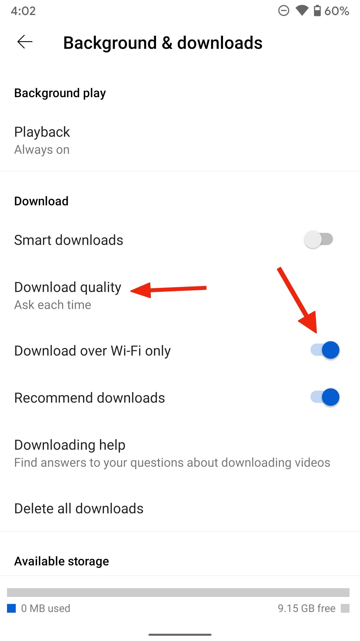youtube-download-preference