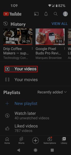 select Your videos