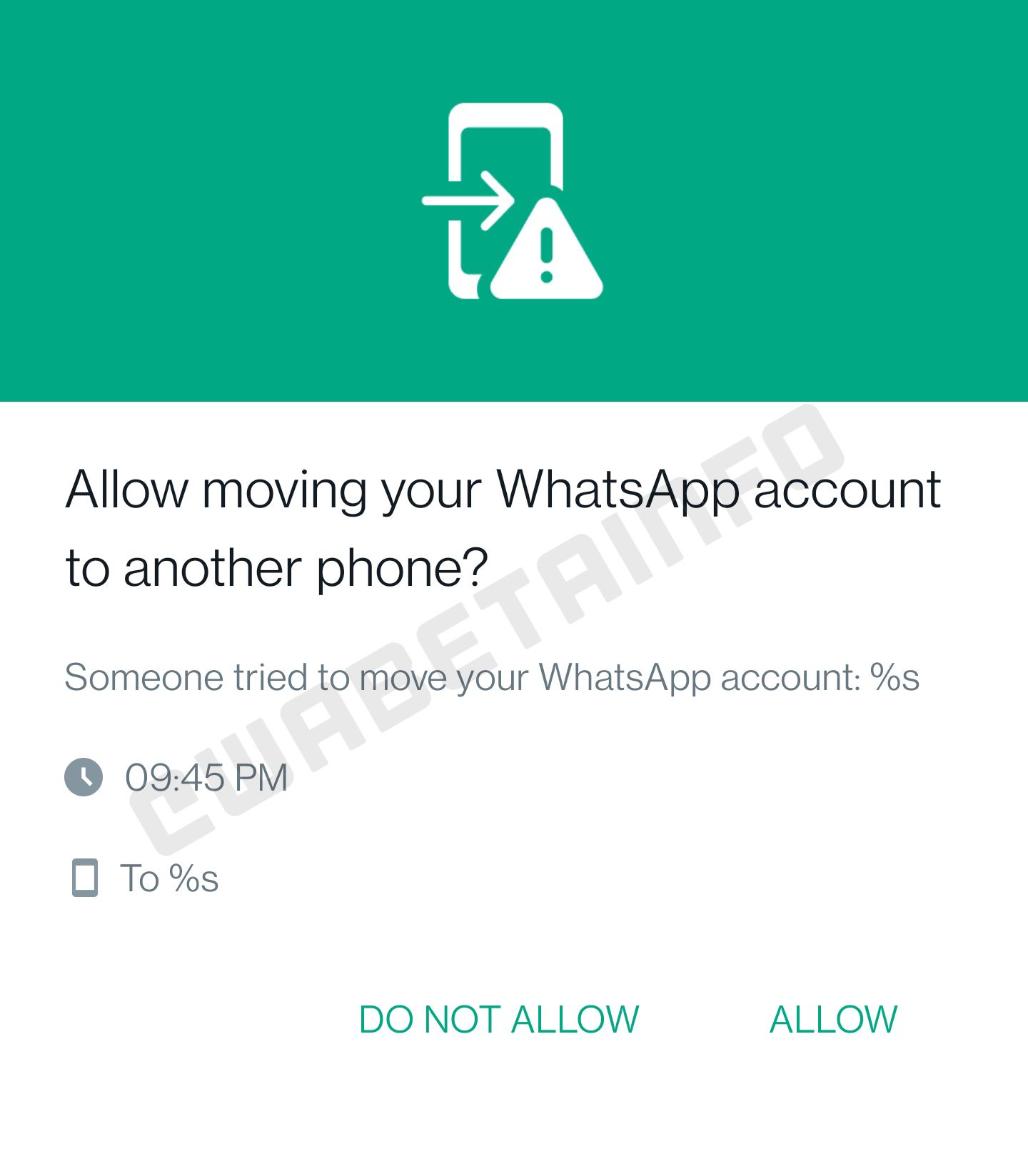 WhatsApp device login approval