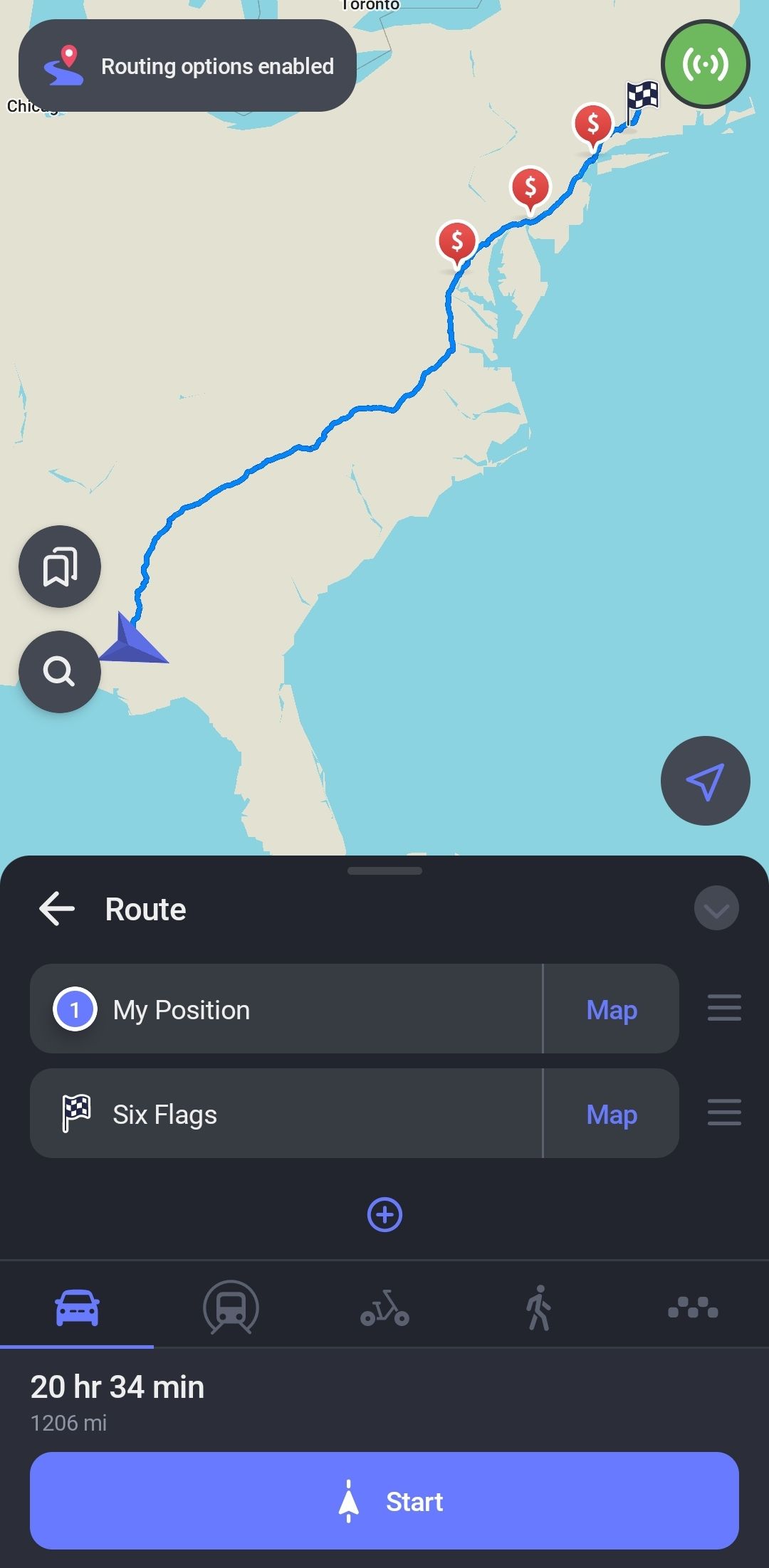 MAPS.ME offline maps GPS navigation Android app