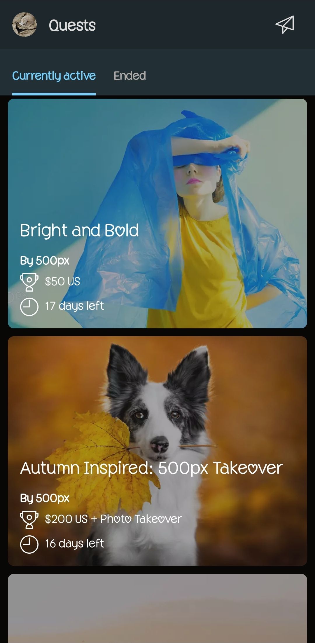 500px Android app for photographers