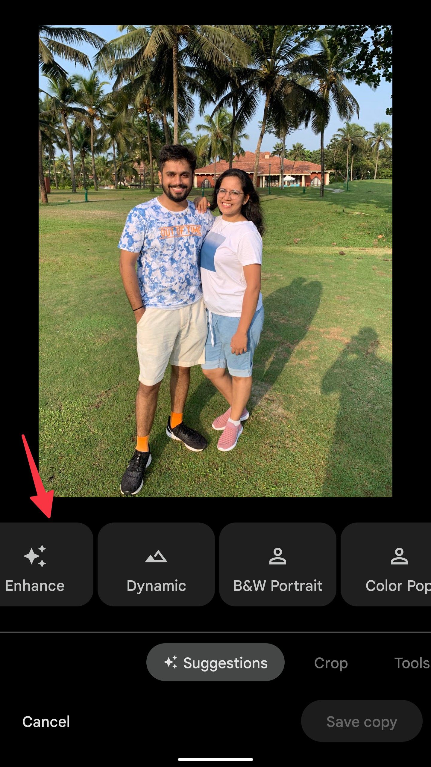 check suggestions in Google Photos