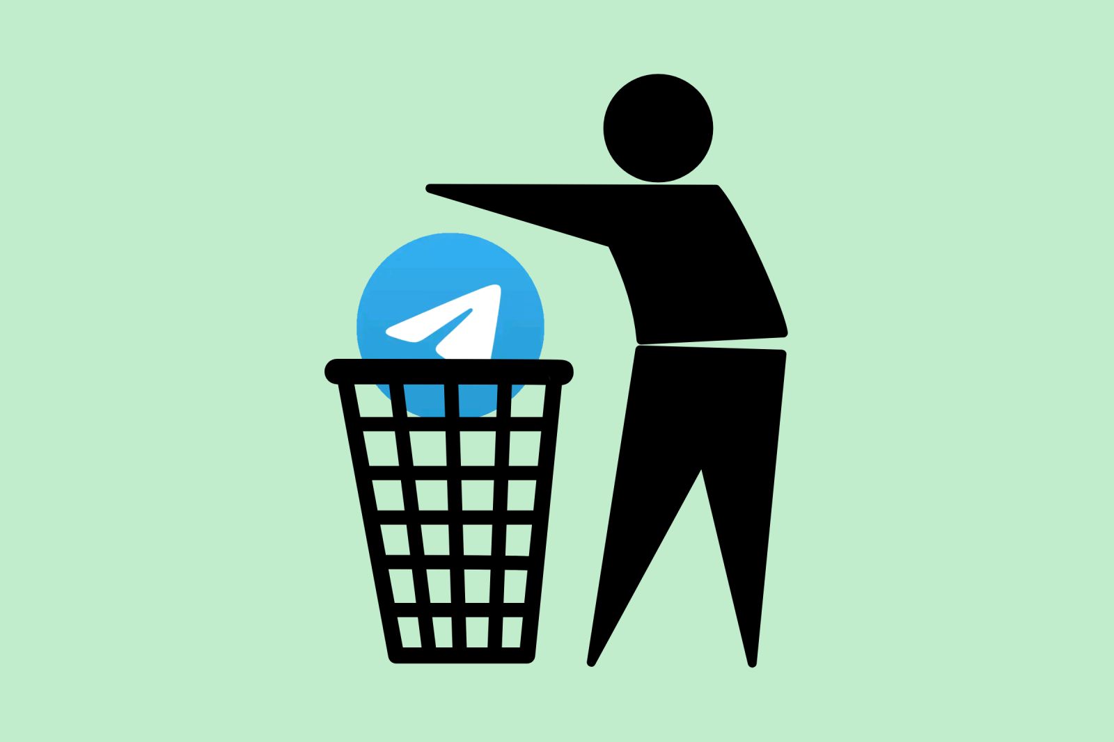 image of a man throwing away the tidyman app