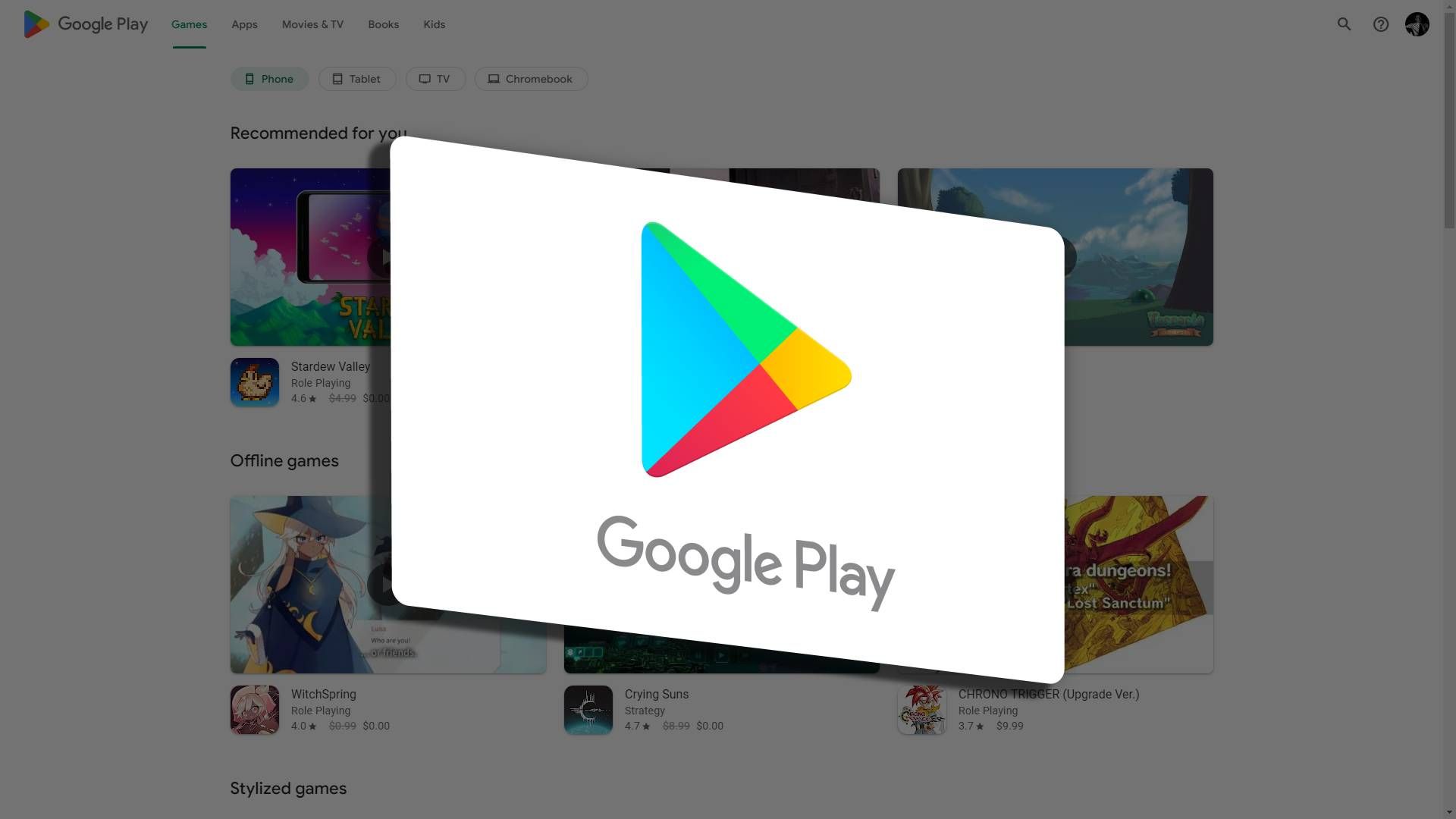 How to use a Google Play gift card