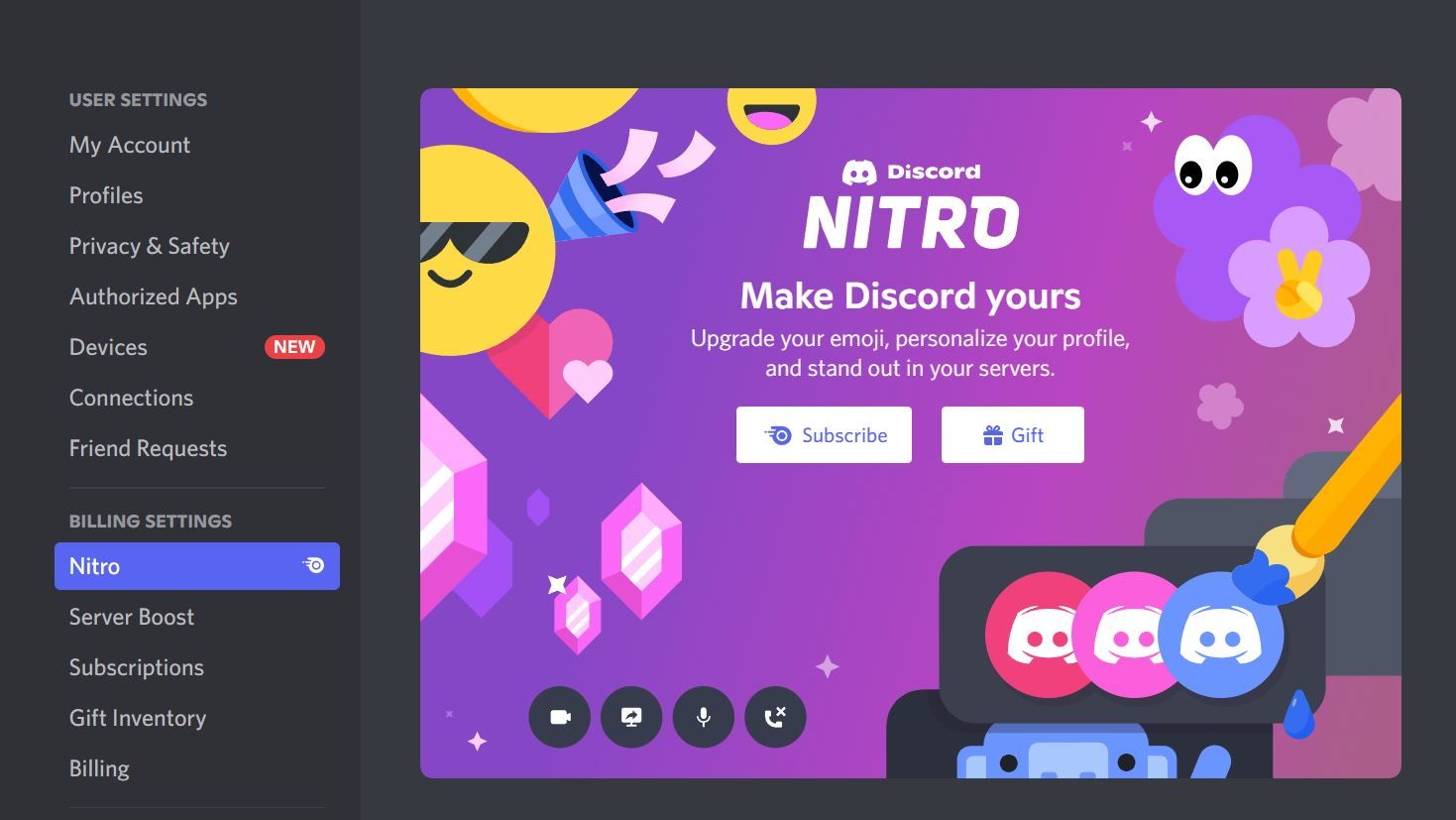 Discord-Nitro-display