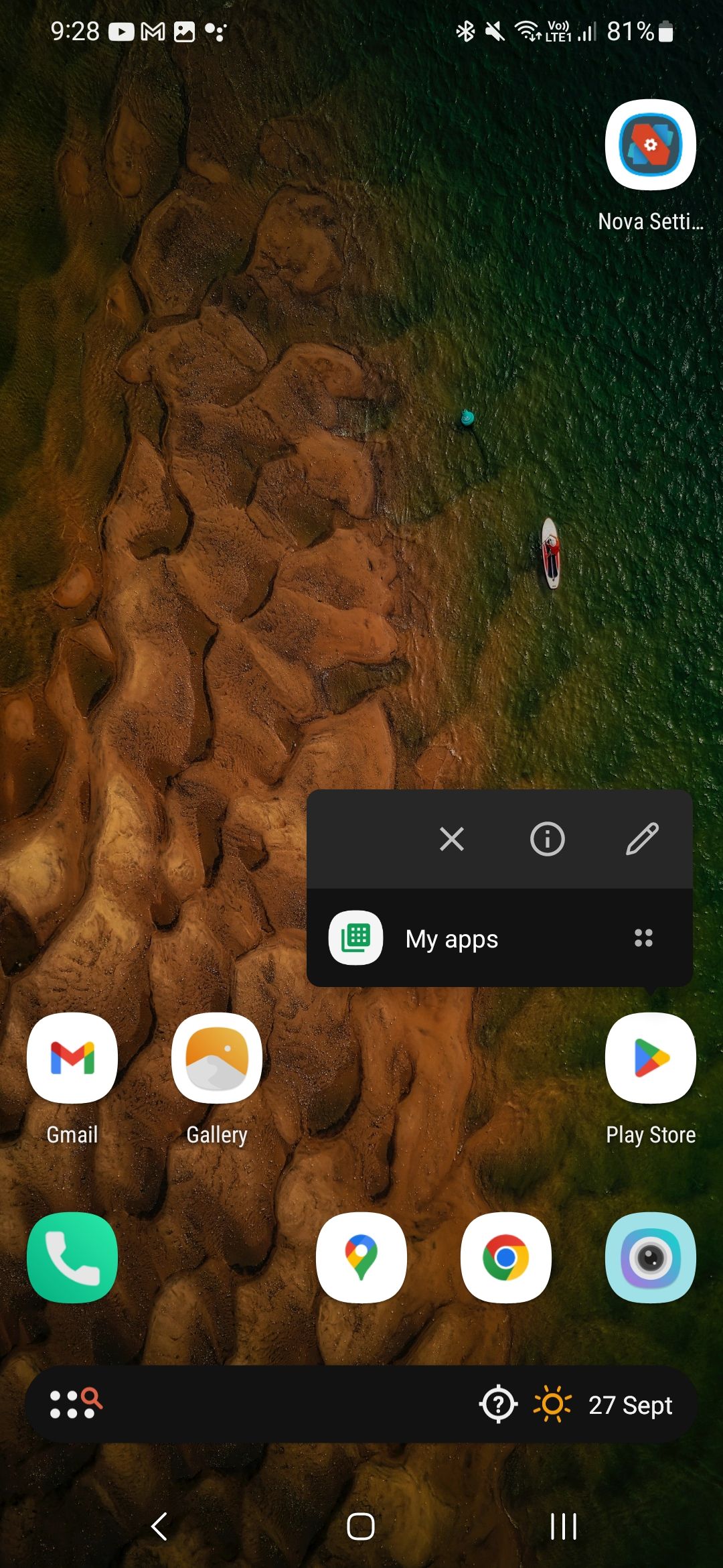 Changing app icon in Nova launcher