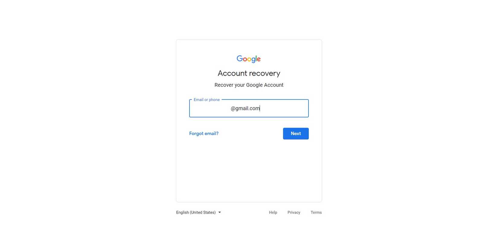 How to recover your Google account