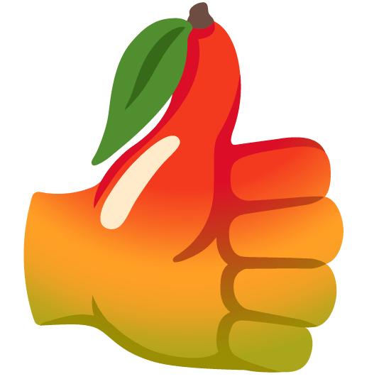 emoji-kitchen-thumbs-up-pear