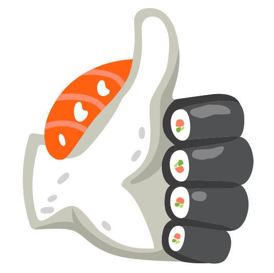 emoji-kitchen-thumbs-up-sushi