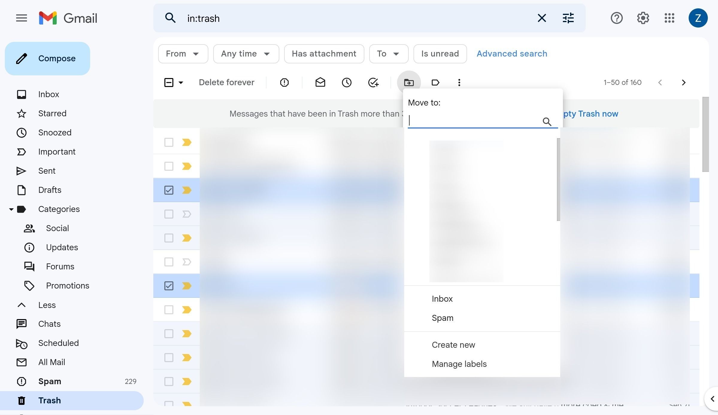 How to mass delete emails in Gmail