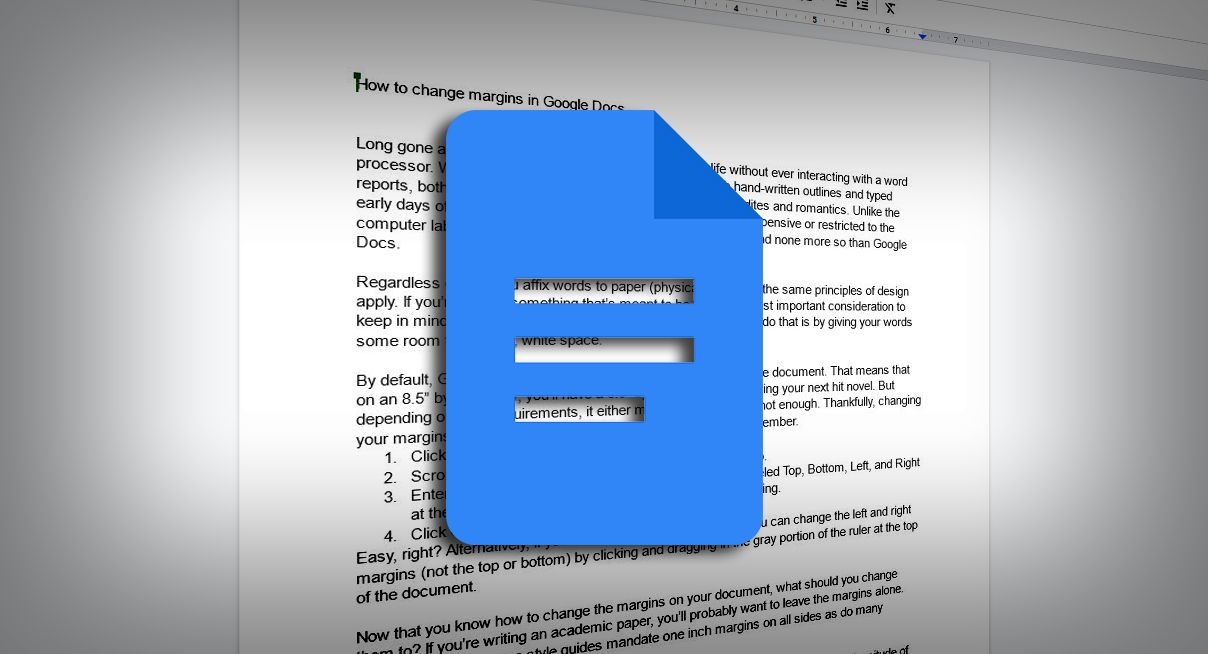 How to Change Margins in Google Docs