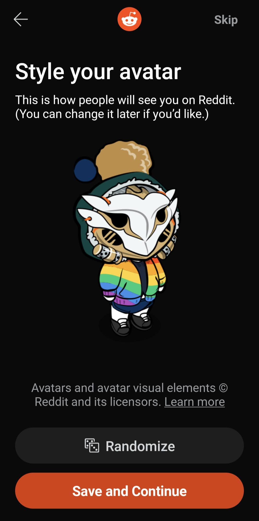 Style your Reddit avatar