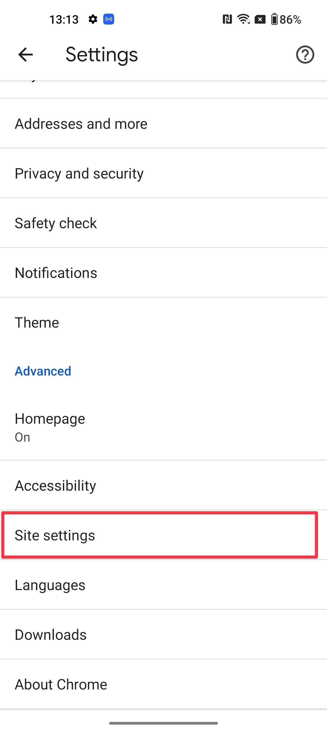 stop websites from storing cookies on your Android device in Chrome 2