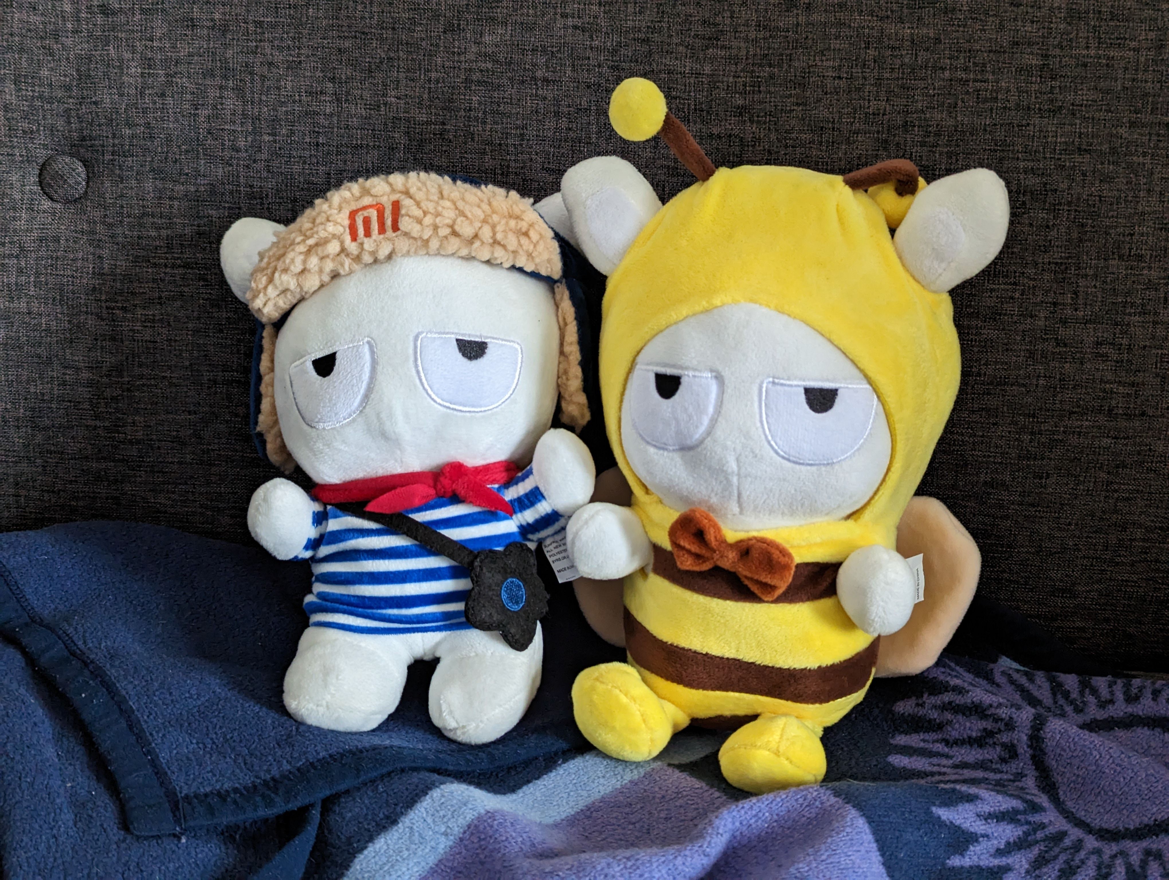 photo of a stuffed sailor and bee