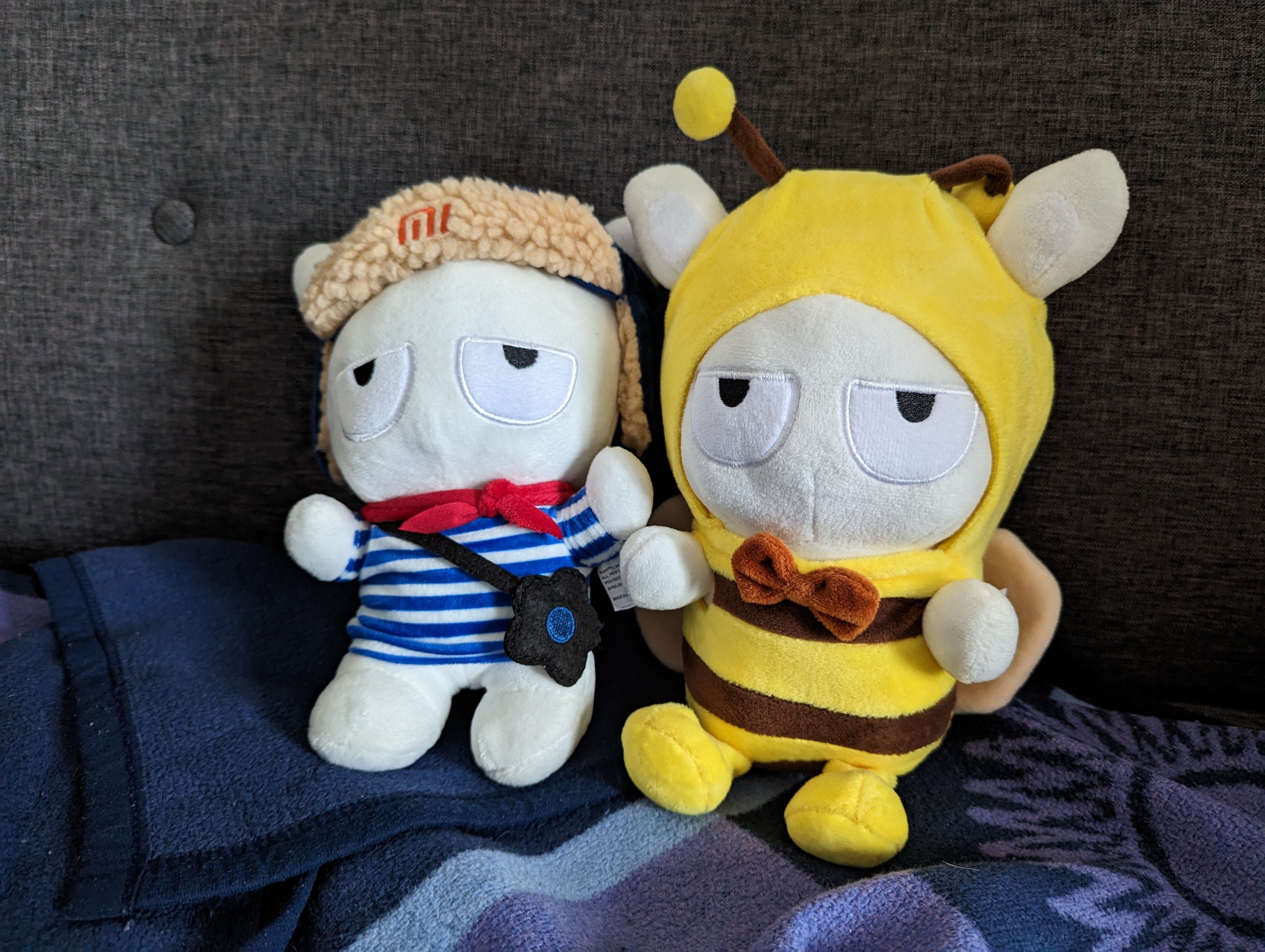 photo of a stuffed sailor and bee